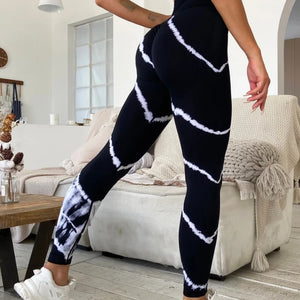 Genie Stripe Tye Dye Leggings