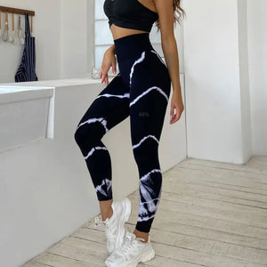 Genie Stripe Tye Dye Leggings