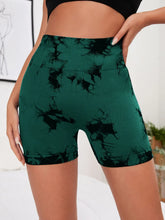 Load image into Gallery viewer, Seamless Tie Dye Style High Waist Shorts