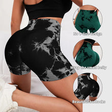 Load image into Gallery viewer, Seamless Tie Dye Style High Waist Shorts