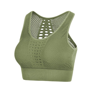 Shockproof Mesh Sports Bra