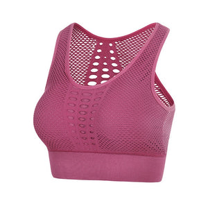 Shockproof Mesh Sports Bra