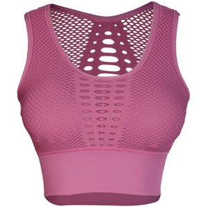 Shockproof Mesh Sports Bra